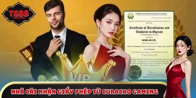 Nhà cái nhận giấy phép từ Curacao Gaming